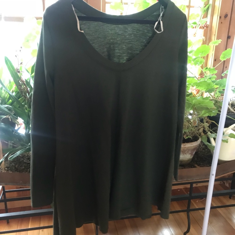 Free People Swing Dress Olive Green Small - Picture 1 of 5